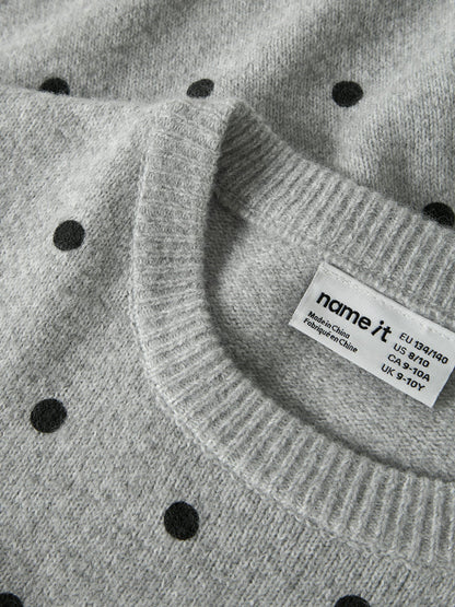 Nalani Recycled Polyester-Blend Knit Top Grey