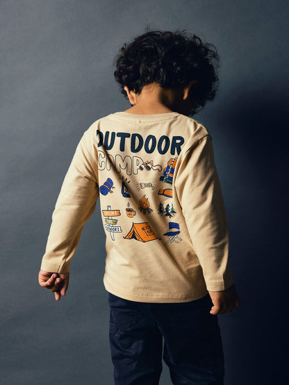 Organic & Recycled Cotton Osvaldi Long-Sleeved Boxy T-Shirt