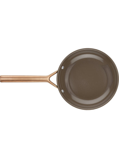 Aluminium Ceramic Titanium 2-Piece Frying Pan Set - Brown