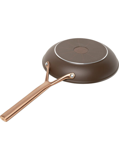 Aluminium Ceramic Titanium 2-Piece Frying Pan Set - Brown