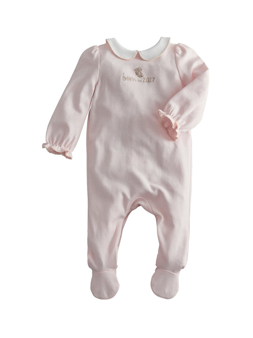 Baby Born in 2027 Cotton Sleepsuit Pink