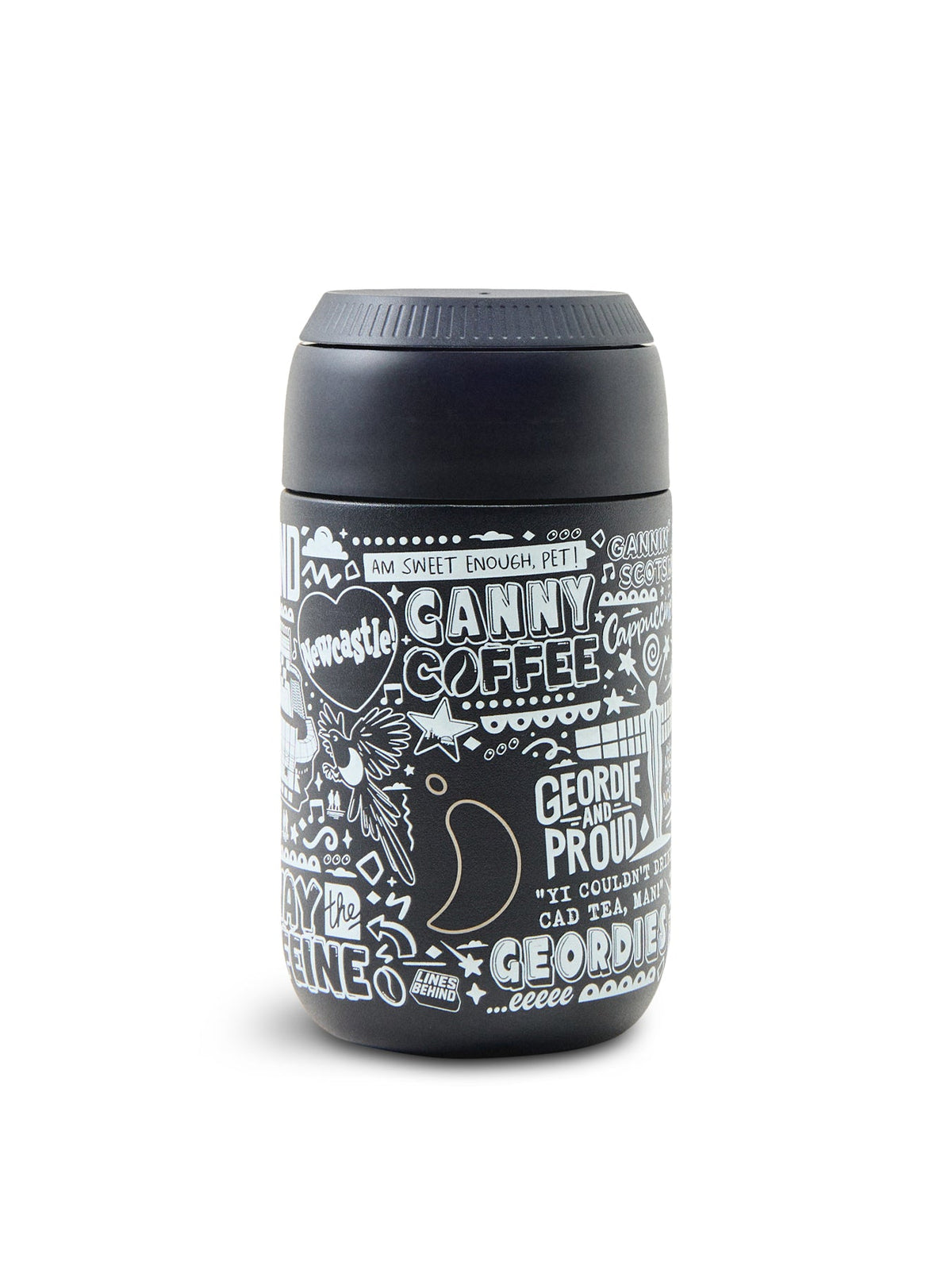 Lines Behind Series 2 Cup 340ml - Black