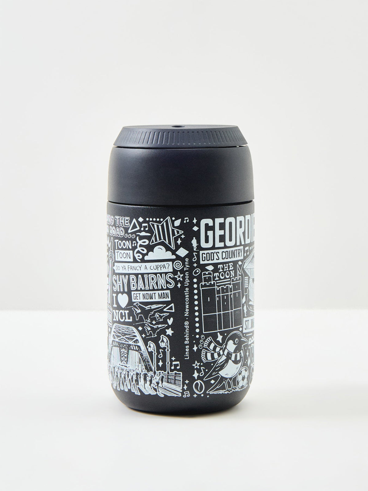 Lines Behind Series 2 Cup 340ml - Black