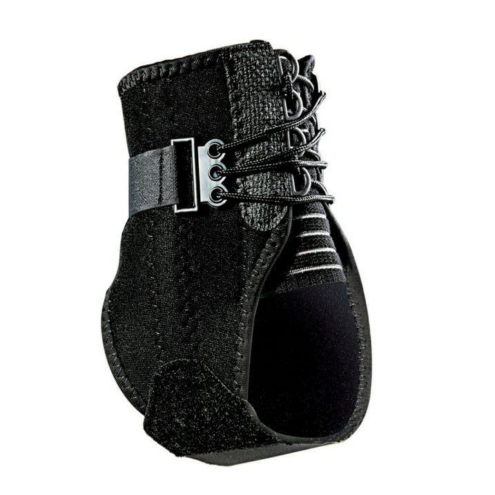 ACE Brand Ankle Support with Side Stabilizers, Adjustable, Black, 1 Brace