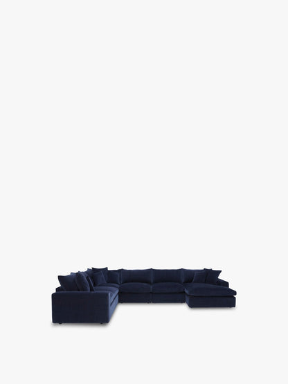 Alaska Modular Corner Sofa, Dusk Indigo