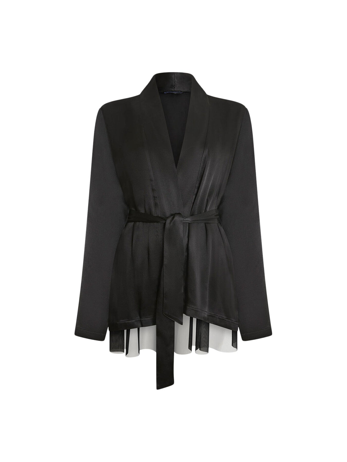 Belted Tulle Jacket