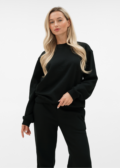 Basic sweater black (tall)