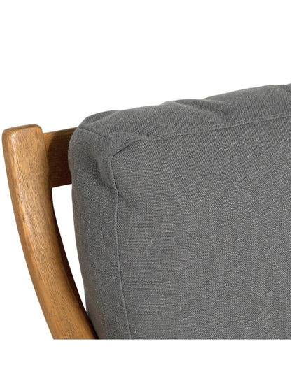 Runa Upholstered Armchair Grey