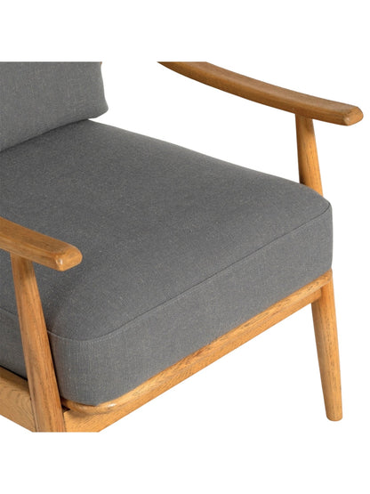 Runa Upholstered Armchair Grey