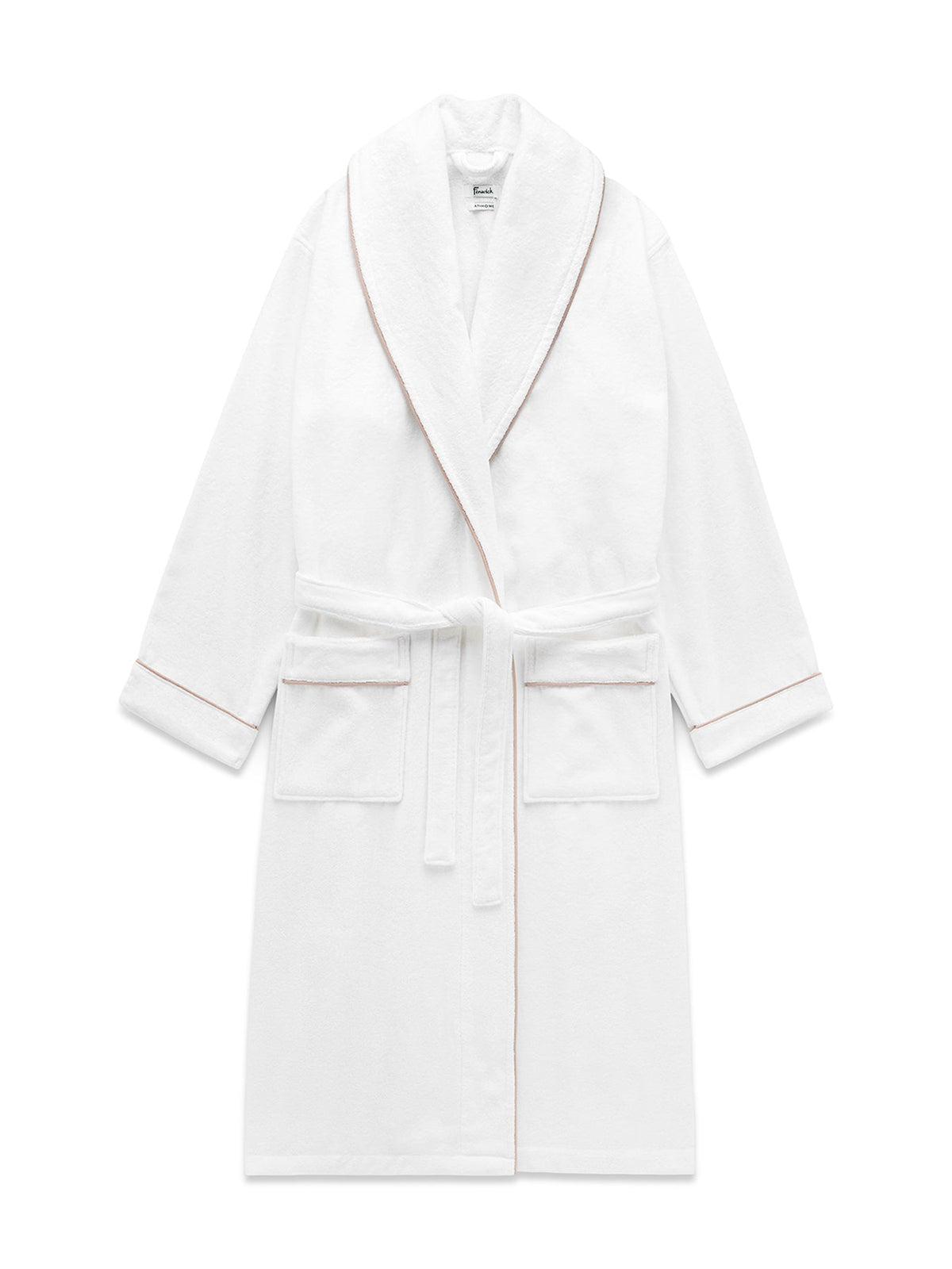 Claygate Bath Robe White/Blush