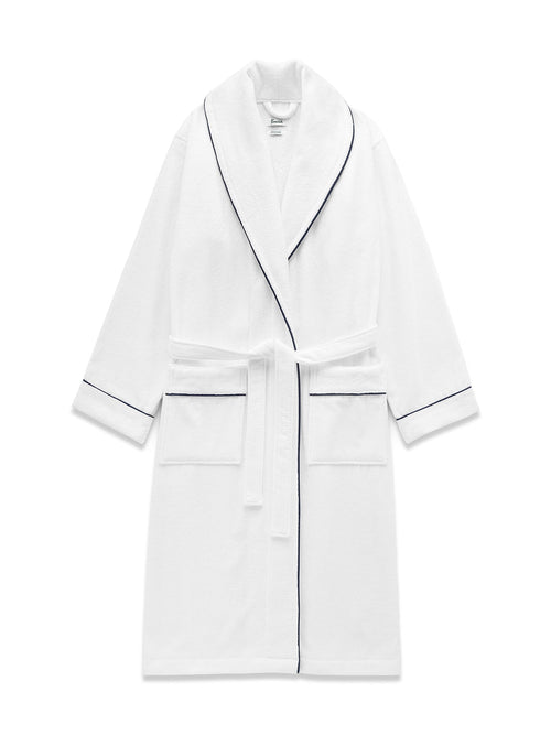 Claygate Bath Robe White/Navy
