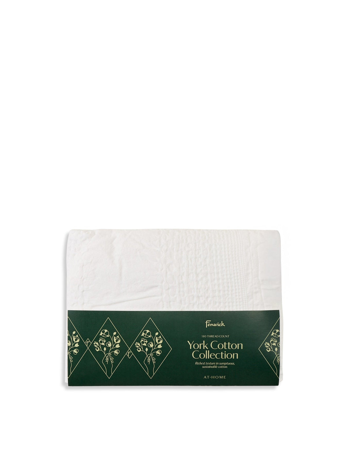 York Square Pillowcase White
