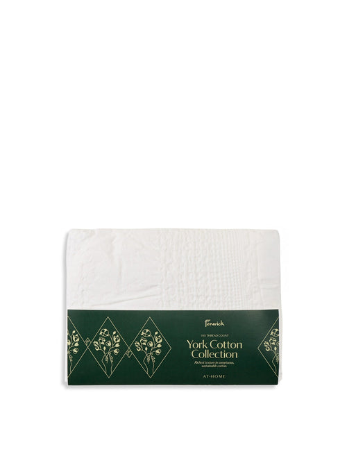 York Square Pillowcase White