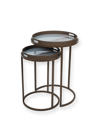 Blurred Seascape Side Tray Tables Multi