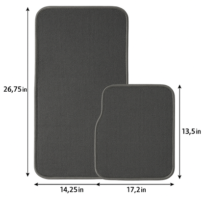4-Piece Car Floor Mat Set