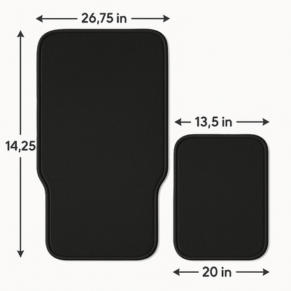 4-Piece Car Floor Mat Set