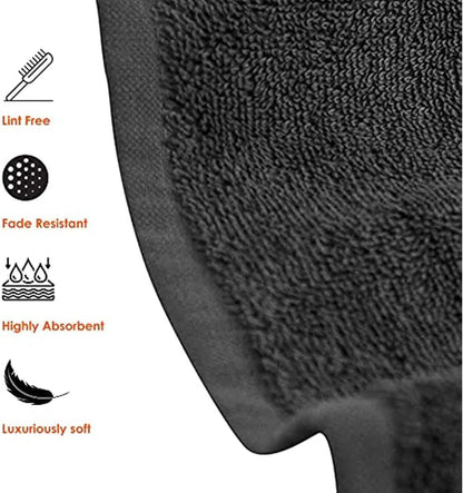 6-Piece Hotel & Spa 100% Cotton Bath Towel Set