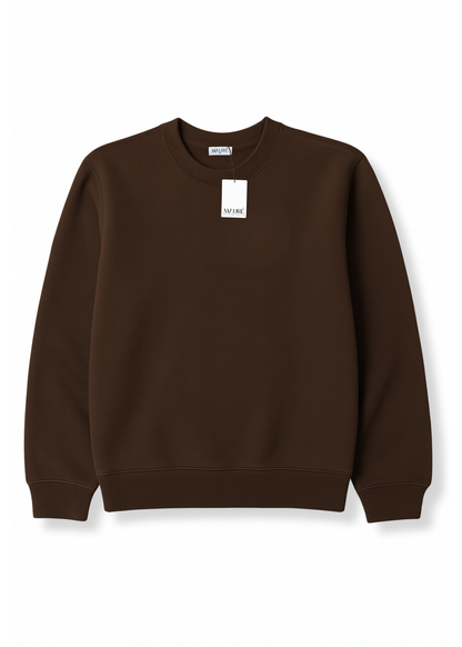 Basic sweater chocolate brown (tall)
