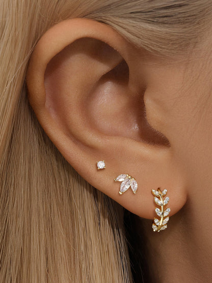 KOSINER 14K Solid Gold Classic Versatile Set