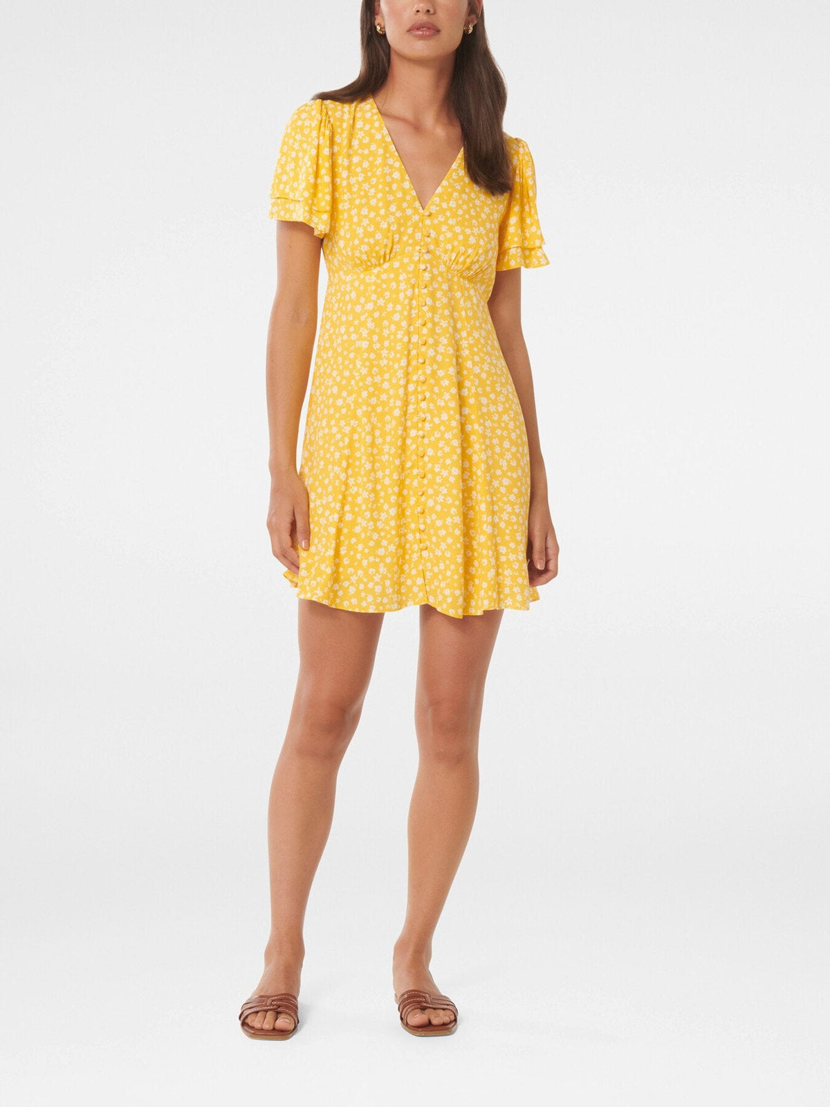 Pria Button Through Mini Dress