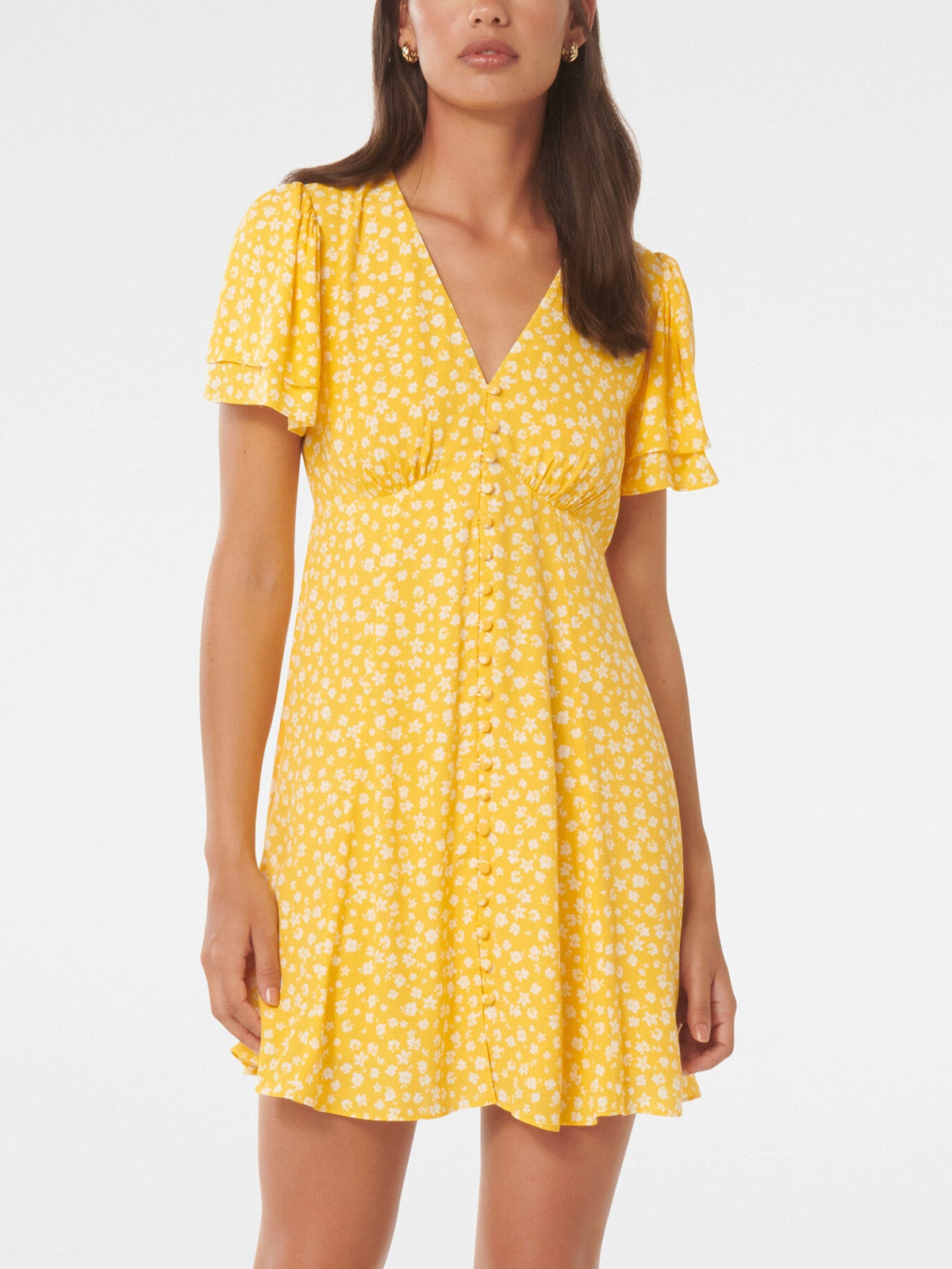 Pria Button Through Mini Dress