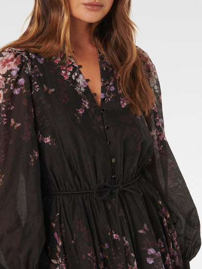 Anastasia Printed Skater Mini Dress