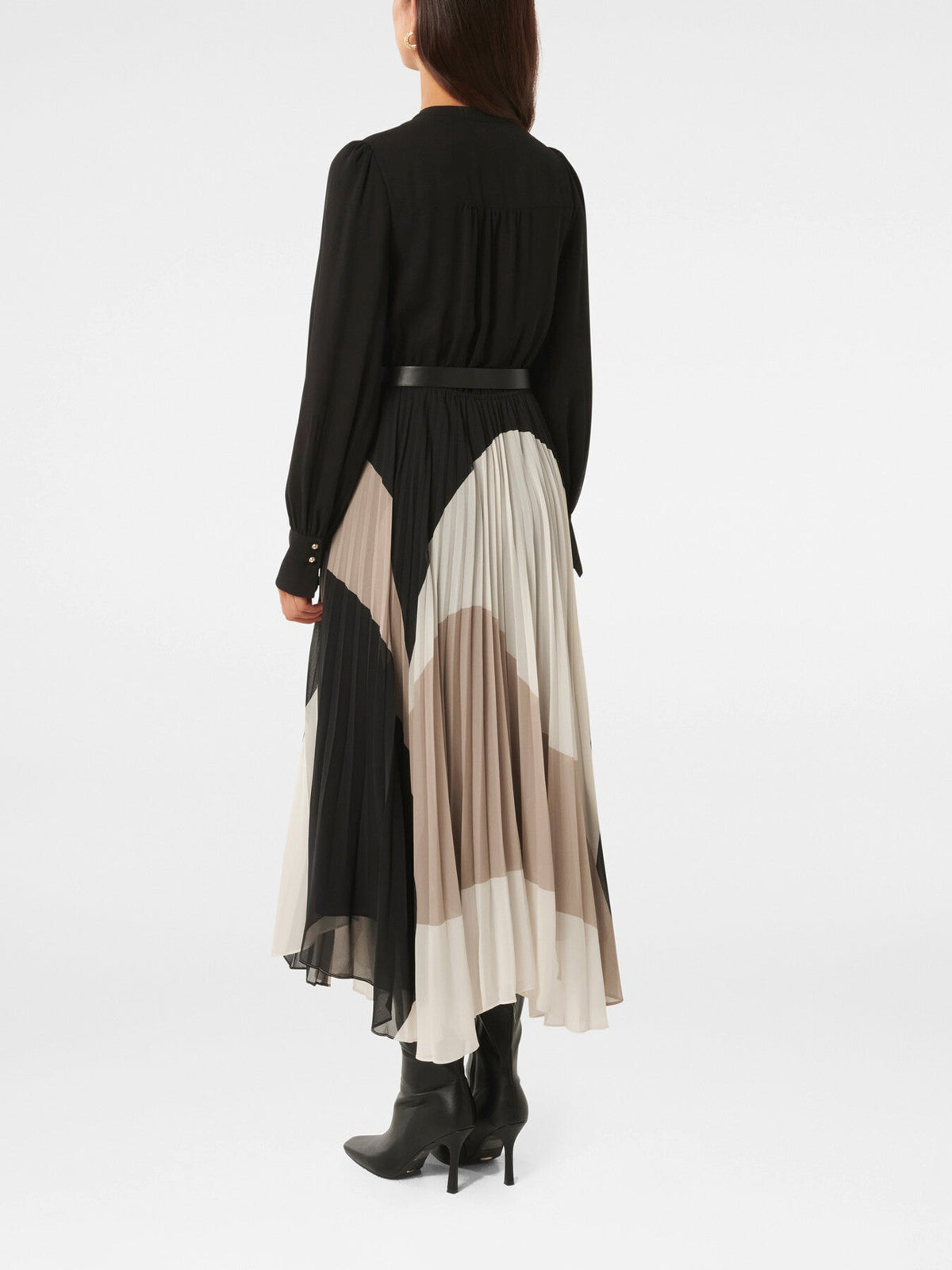 Milan Belted Pleated Midi Dress