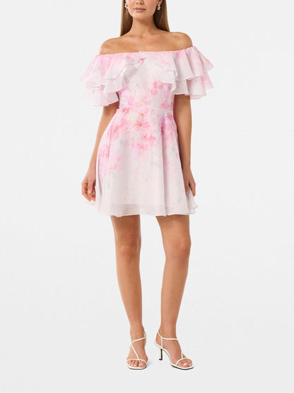 Ellie Ruffle Mini Dress