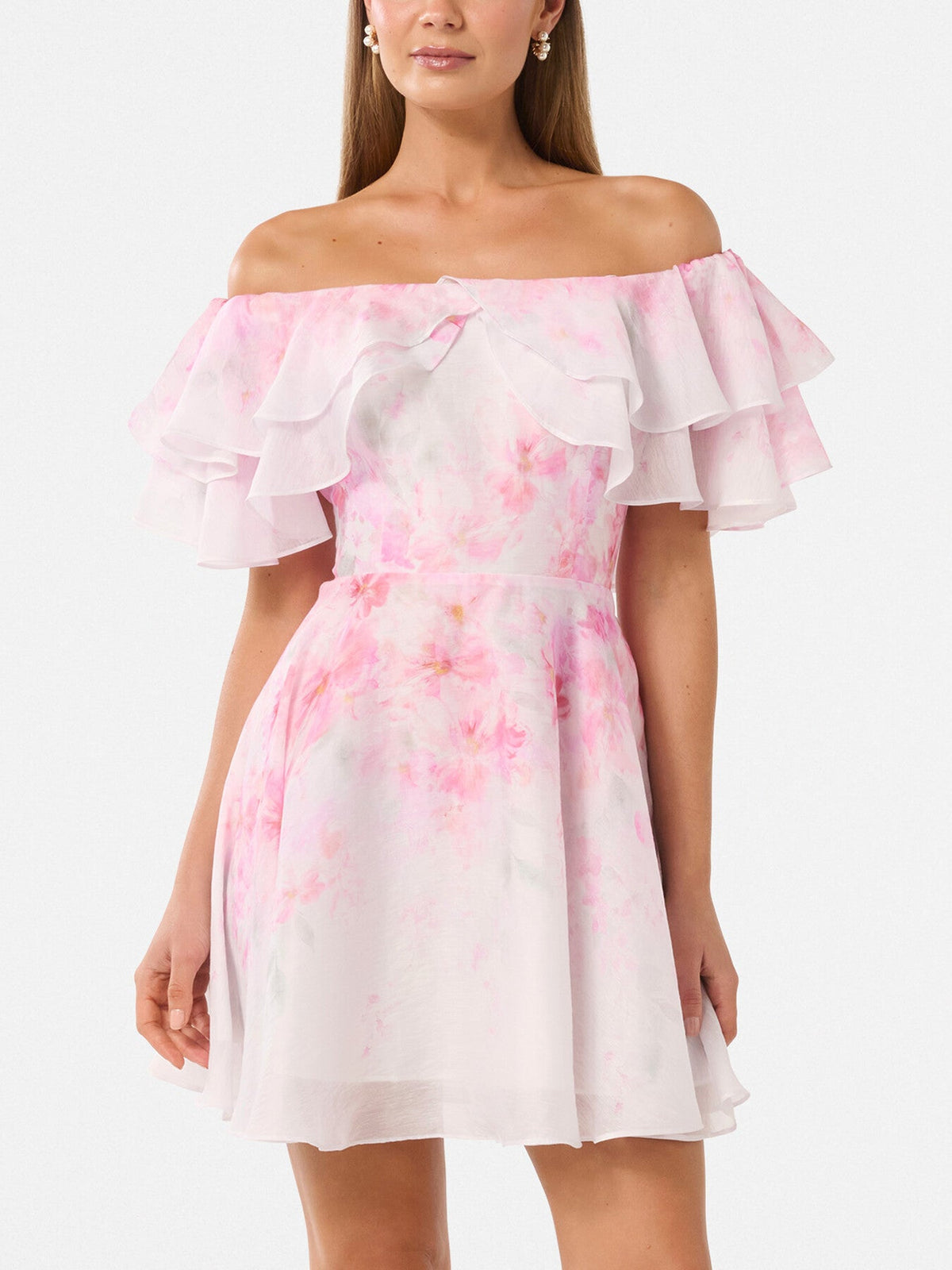 Ellie Ruffle Mini Dress