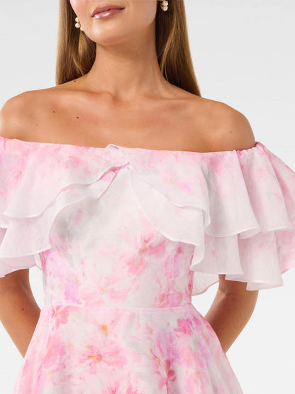 Ellie Ruffle Mini Dress