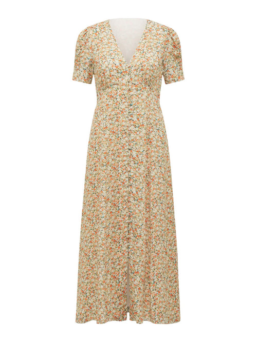 Safira Printed Midi Sun Dress
