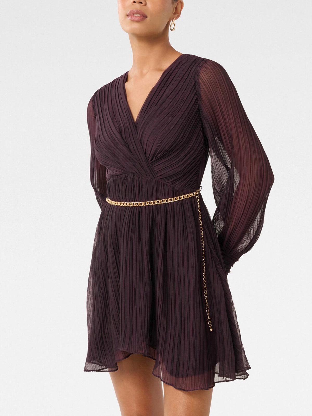 Genevieve Crinkle Mini Dress