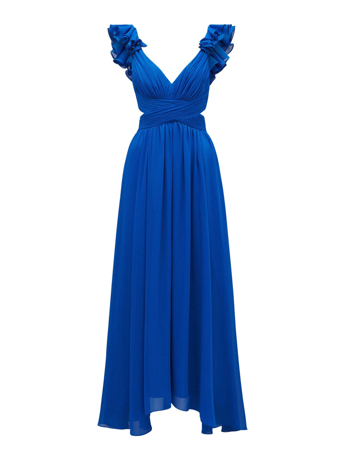 Selena Ruffle Shoulder Maxi
