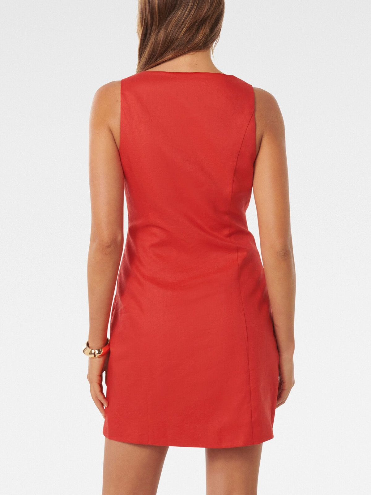 Caprice Scoop Neck Mini Dress