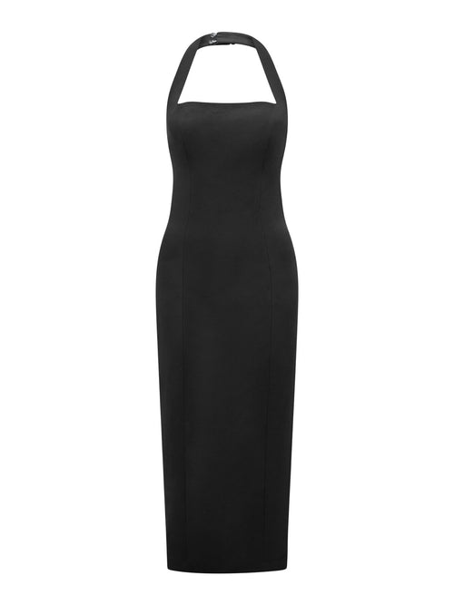 Veronica Halter Neck Bodycon Midi Dress