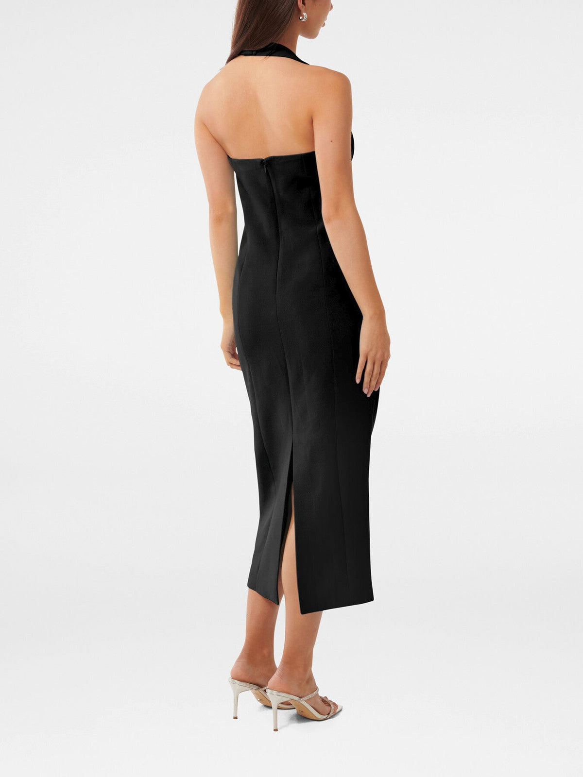 Veronica Halter Neck Bodycon Midi Dress