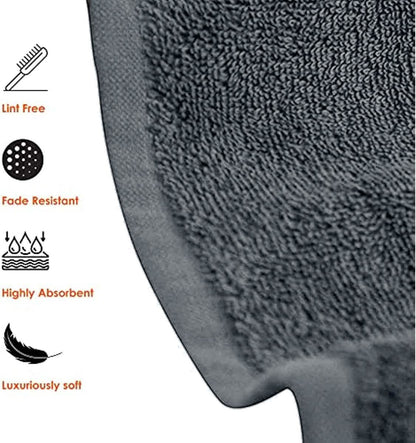 6-Piece Hotel & Spa 100% Cotton Bath Towel Set
