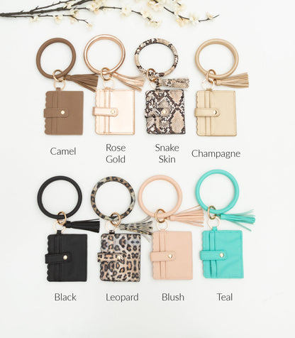 Key Ring ID Wallet Bracelet