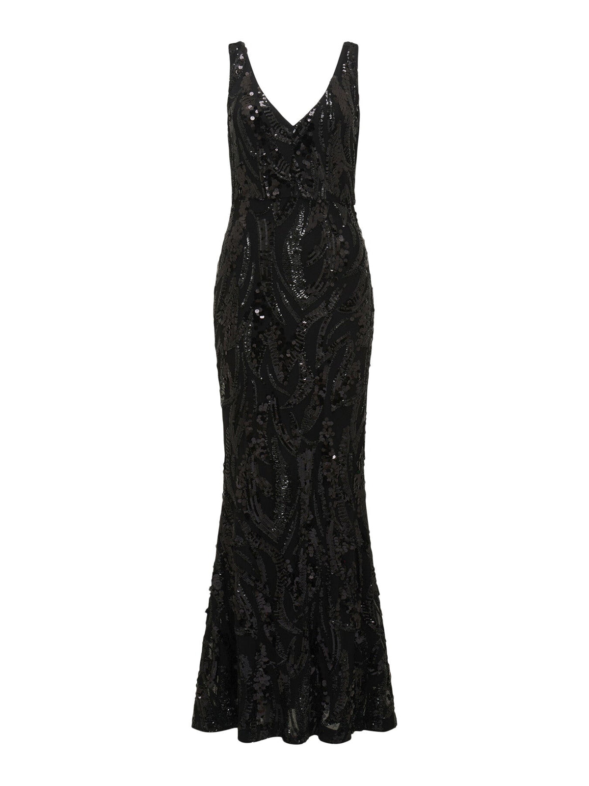 Marlena V-Neck Sequin Gown
