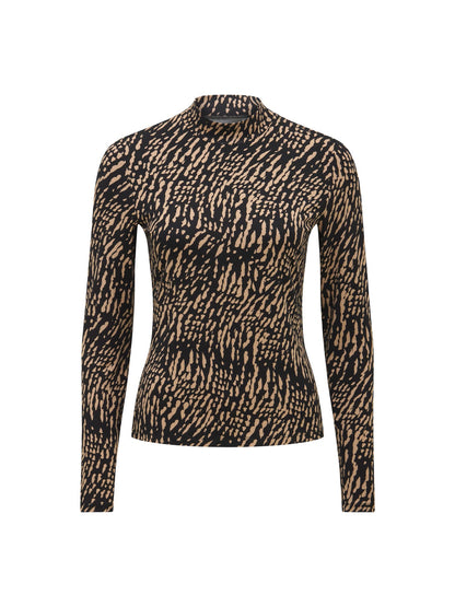 Valera High Neck Long Sleeves Top