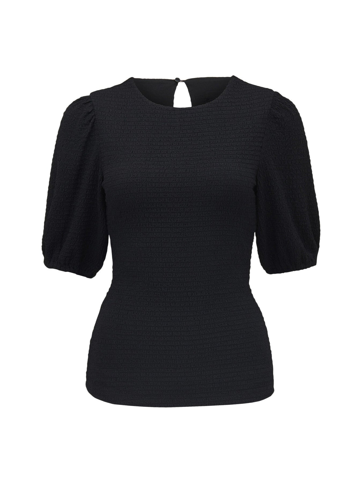 Jolanta Textured Puff Sleeves Top