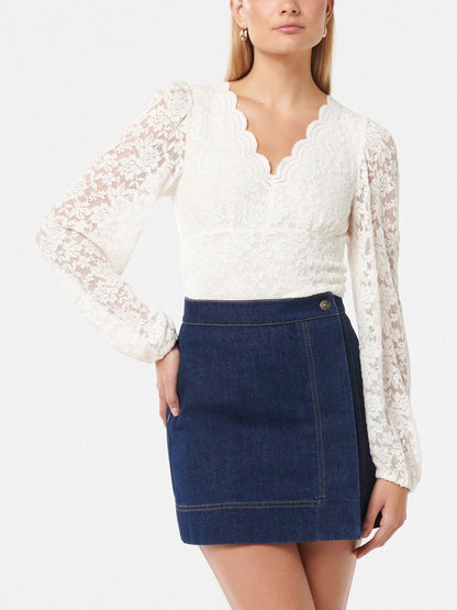 Yianna Lace Long Sleeves Top