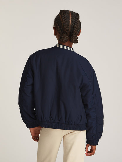 Varsity Satin Bomber