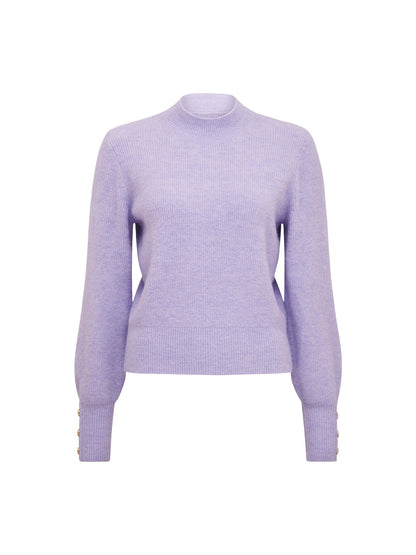 Fearne Crew Neck Button Cuff Jumper