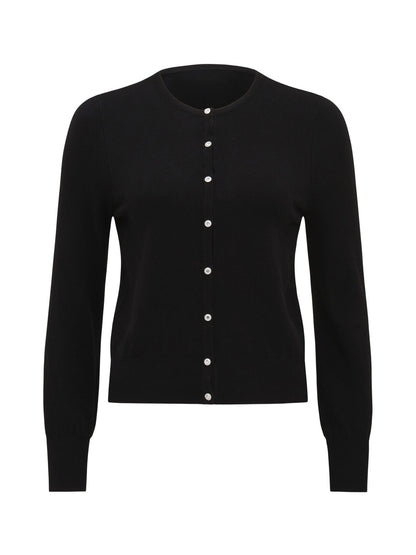 Morgan Basic Crew Knit Cardigan