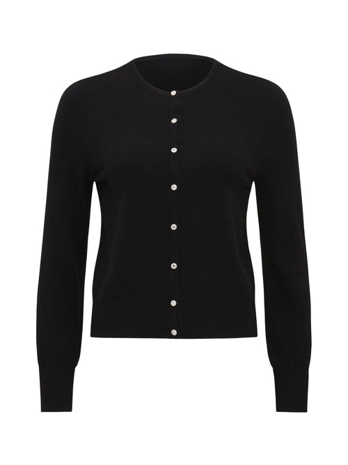Morgan Basic Crew Knit Cardigan