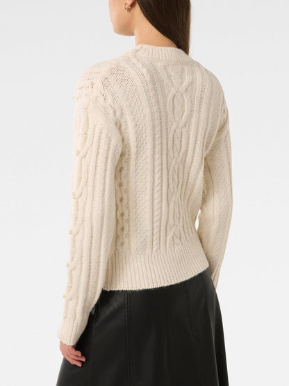 Marie Pearl Embellished Sweater