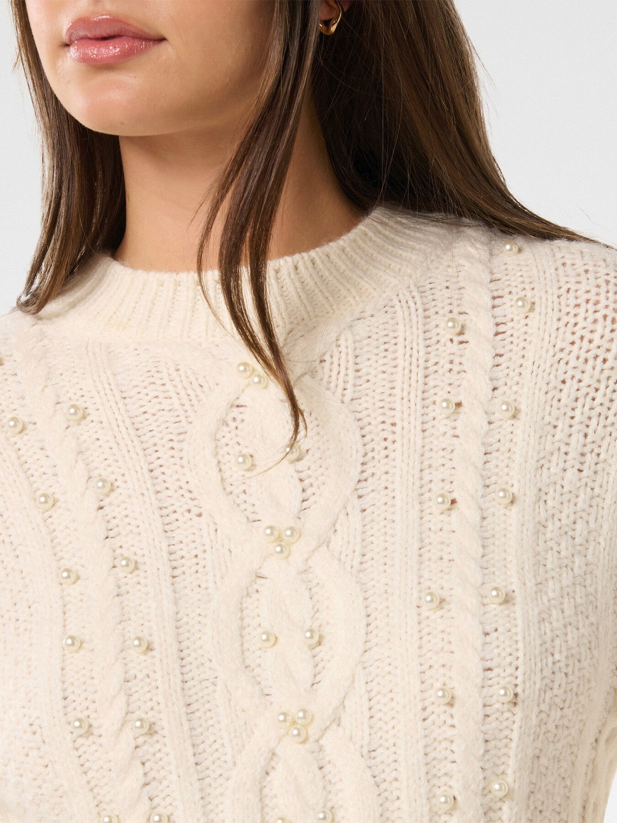 Marie Pearl Embellished Sweater