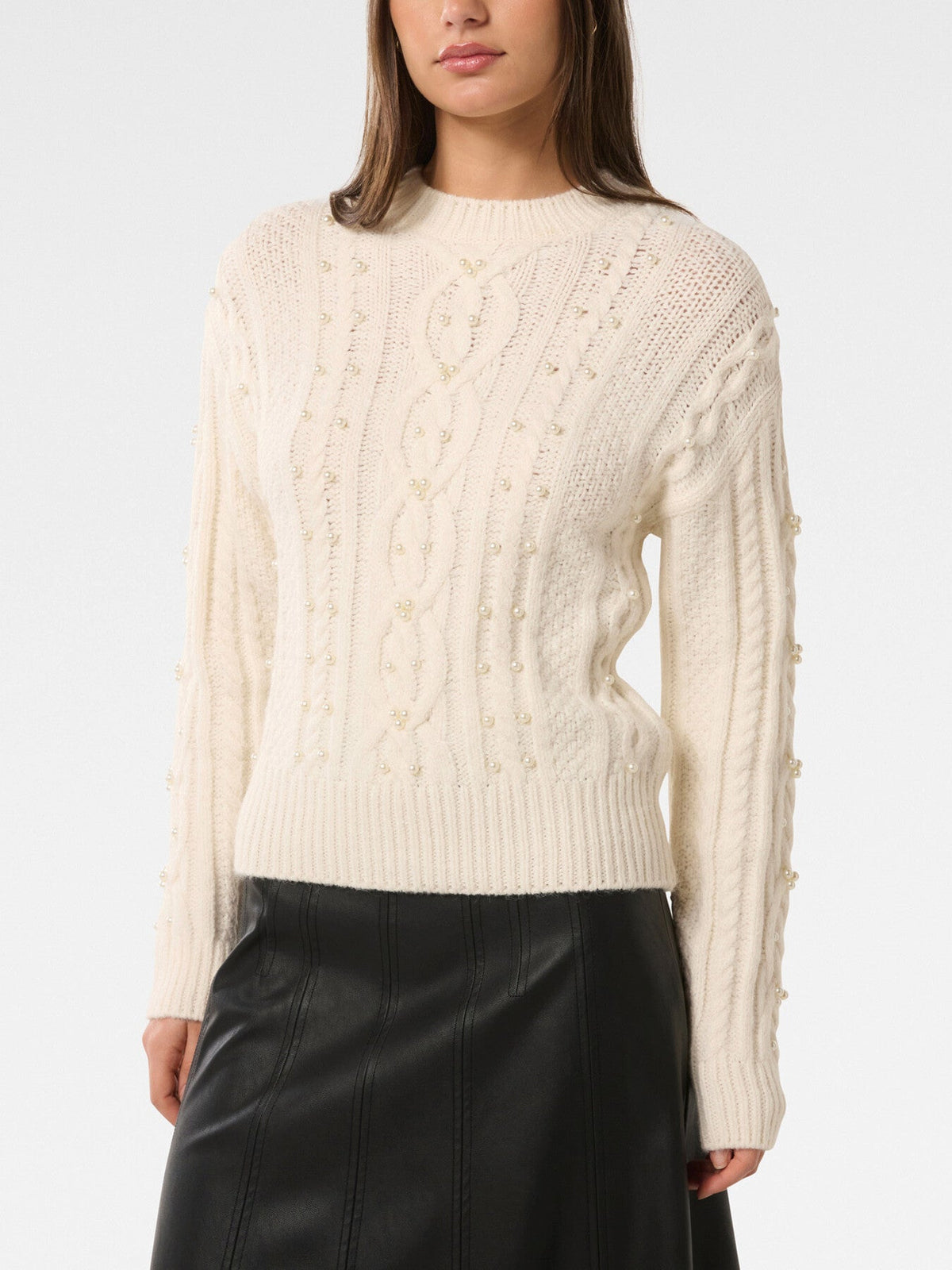 Marie Pearl Embellished Sweater
