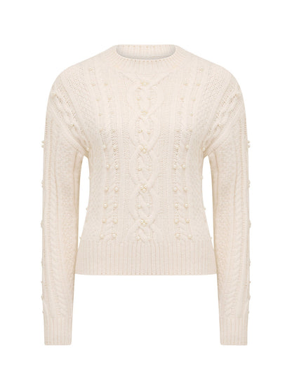 Marie Pearl Embellished Sweater